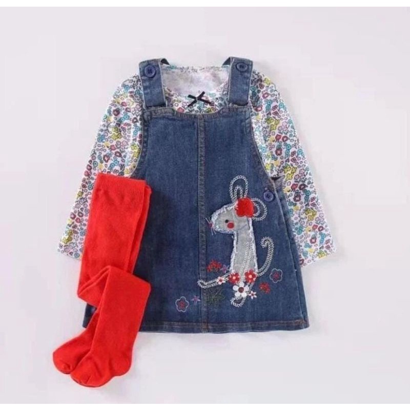 OVERALL JEANS LEGING 3IN1 CATEL LOVE (BRP399)