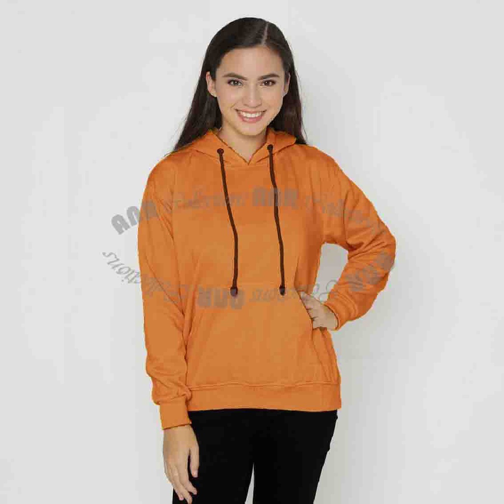 Hoodie Polos Wanita - Jaket Hoodie Jumper Polos - Bahan Fleece