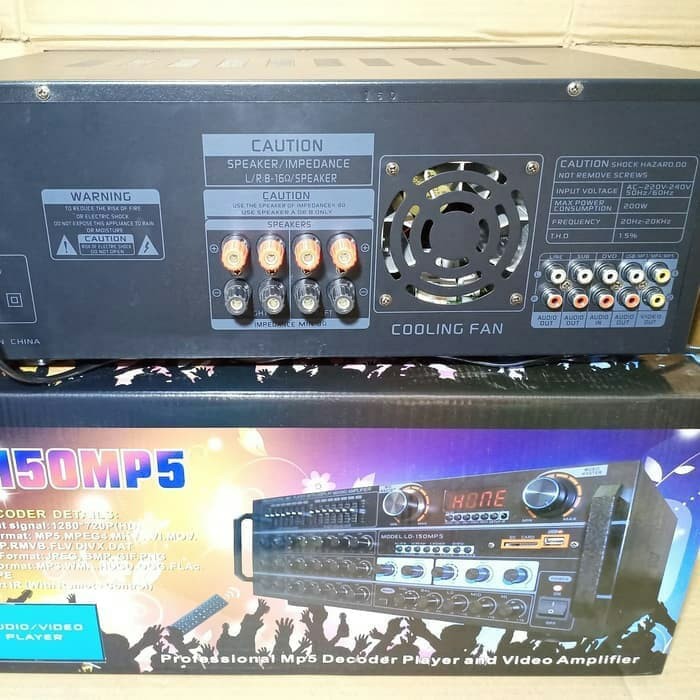 Ampli karaoke  LD-150 mp5  bluetooth USB, SD CARD MP5