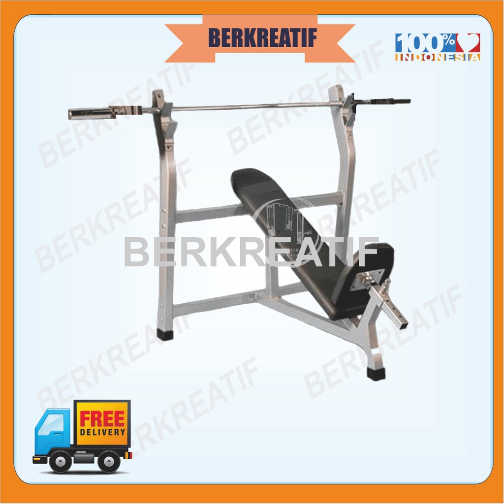 Alat fitness INCLINE BENCH PRESS & Beban 50Kg