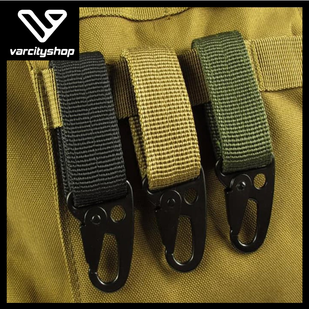 Jual Carabiner Nylon Strap Tactical Belt Karabiner Cantolan Gantungan
