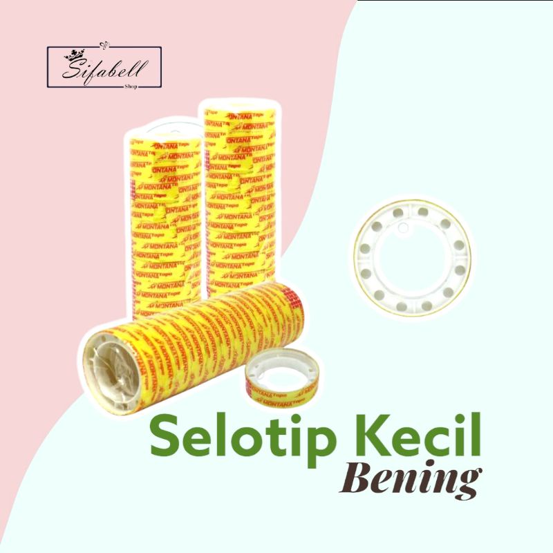 Lakban Selotip Kecil Isolasi Kado 12mm Termurah