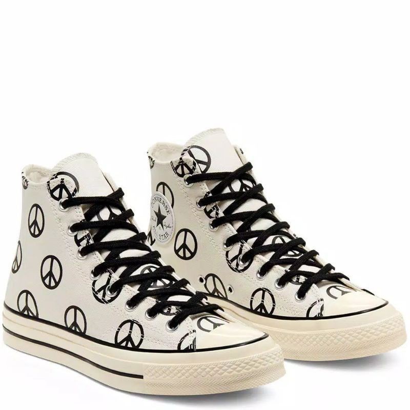 Sepatu Converse X ONE PIECE Glossy Powered High White