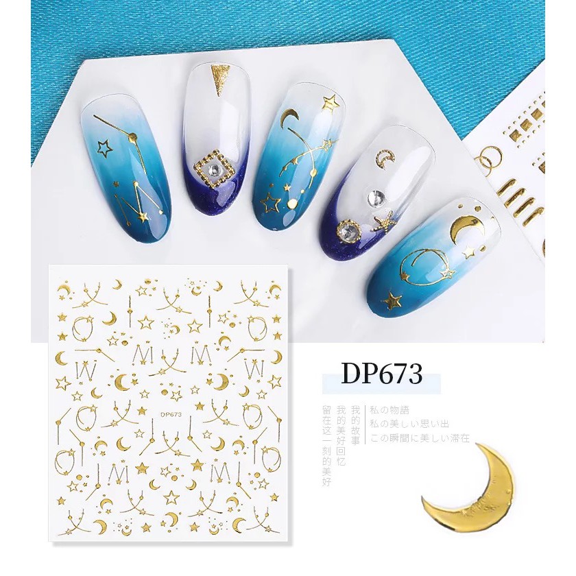 Nail Sticker Desaign Mixed Sticker Kuku Nail Art