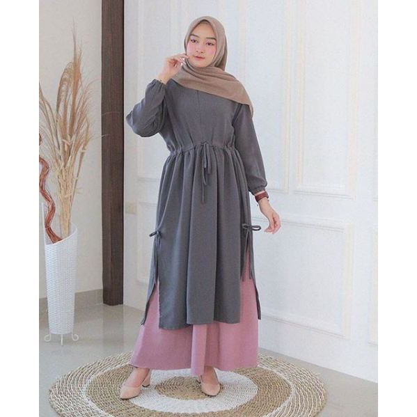 Pakaian Setelan Muslimah Wanita Syari Sanita Set Casual Terbaru Termurah 2020