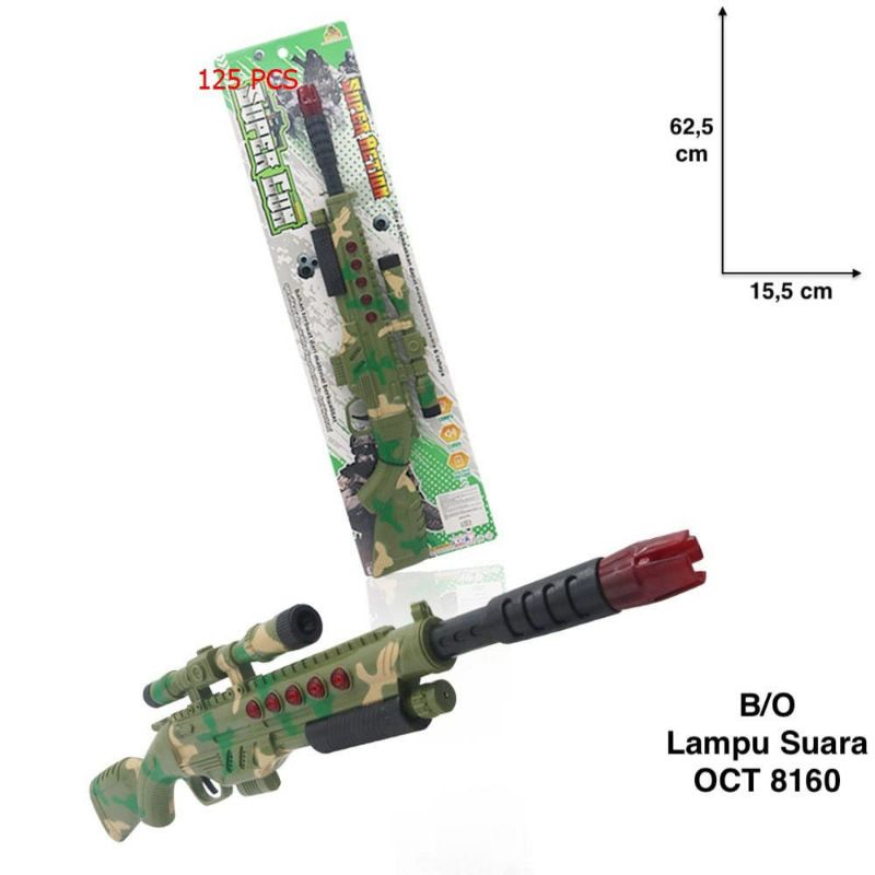Mainan Anak Super Gun/Pistolan/Pistol Busa/Lampu dan Suara