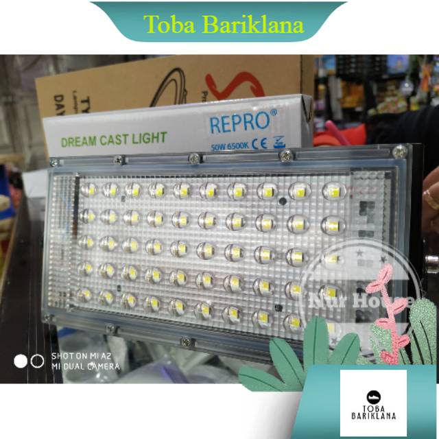 lampu sorot led 50 watt repro lampu taman led 5050 optical lenses waterproof IP66 4500 lumen