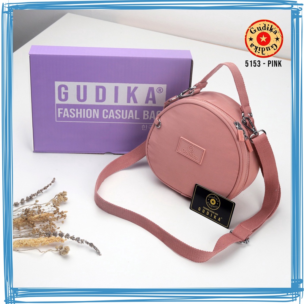 BIG SALE GUDIKA 5153 Original - Tas Selempang Wanita Gudika Anti Air Kece Import - Tas Wanita Selempang Bahu Kekinian Terbaru Bahan Nylon Waterproof - slingbag - tas gudika bag - tas mini - bag - tas cewek - fashion - branded - tas - slempang - ori