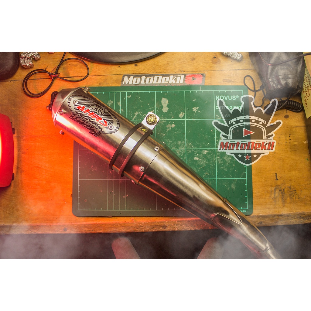 Knalpot Racing Factory4 Tidar Copy Model AHRS Stainlessy