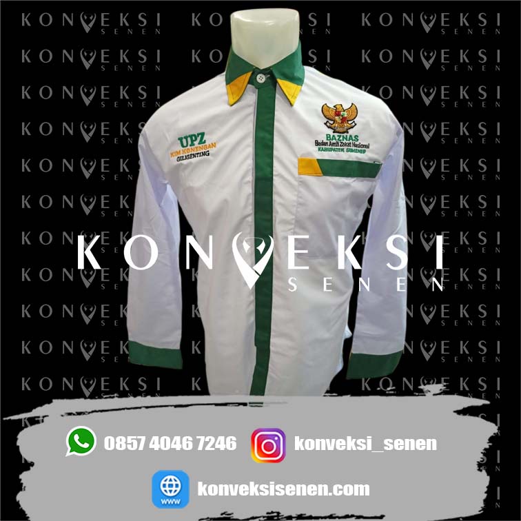 kemeja baznas custom sesuai desain