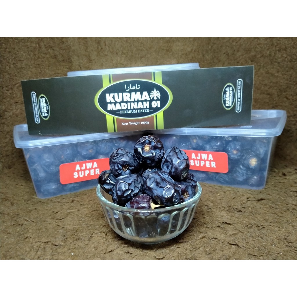 

KURMA AJWA PREMIUM SUPER - KURMA MADINAH 01 500 GR 250 GR KURMA AZWA KURMA NABI