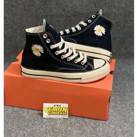 (FREE PAPER BAG CONVERSE) TERMURAH SEPATU CONV3RSEE HIGH PEACE MINUSONE BLACK WHITE
