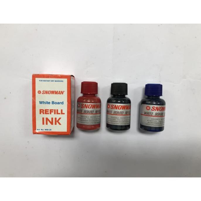 

Terlaris Tinta Spidol Whiteboard Snwoman Snowman White Board Marking Ink Refill - Hitam Bagus