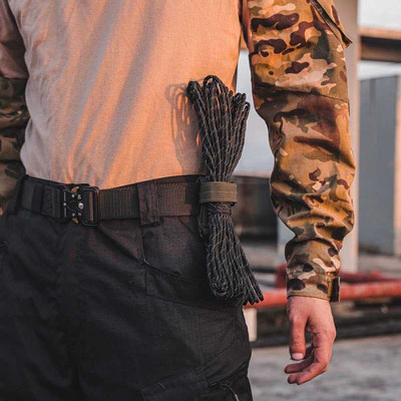 Multipurpose Carabiner Hook Key Tactical Nylon Fastener Strap Velcro