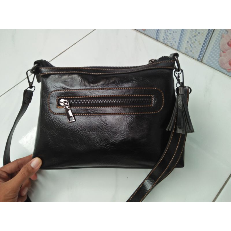 HELENA VINTAGE TAS SLEMPANG SEMI KULIT