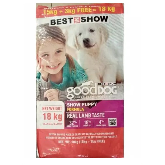 BIS Best In Show Good Dog Puppy 18 kg LAMB - Dog Food Makanan Anjing