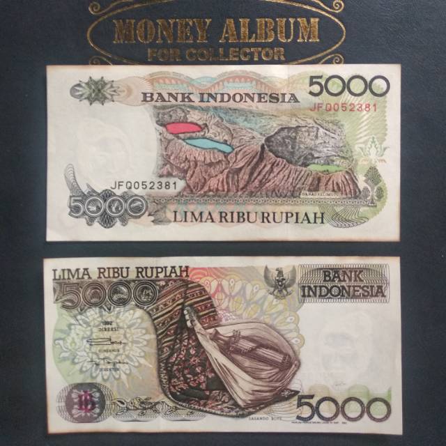 Uang kuno 5000 rupiah sasando rote tahun 1992