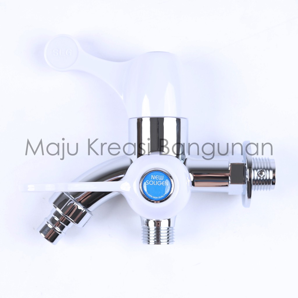 Kran Cabang Shower New Soligen Keran Double PVC Chrome S10C S13C S9CW S10CW S13CW S9 S10 S13 CW