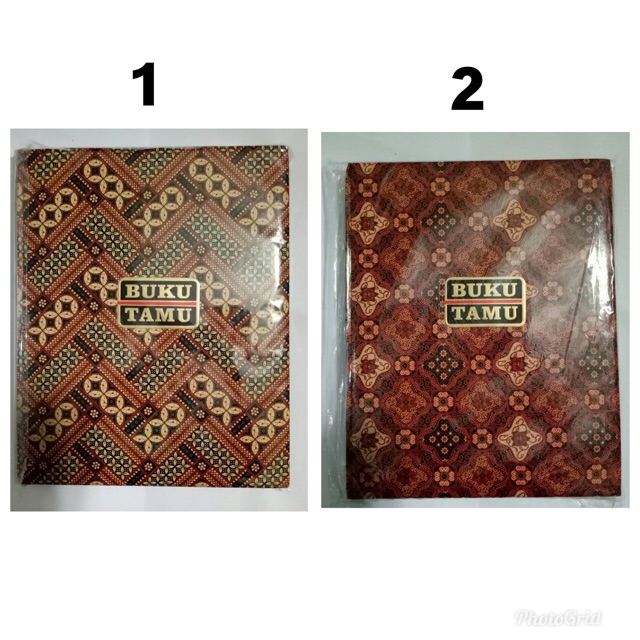 Sepasang Buku tamu batik kertas