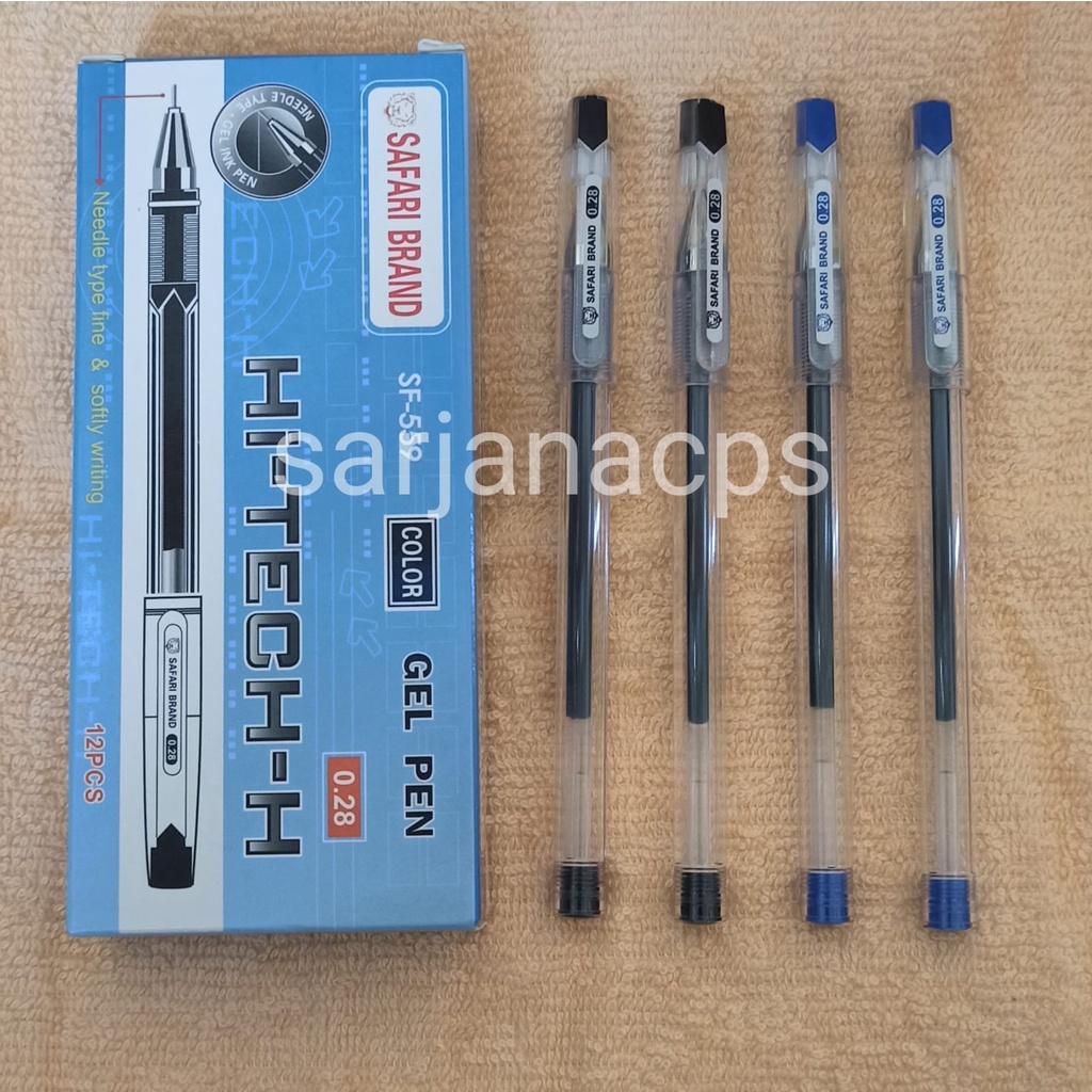 

Bolpen Gel Pen Hi-Tech / Pulpen Hi-tech SAFARI 0.28 mm