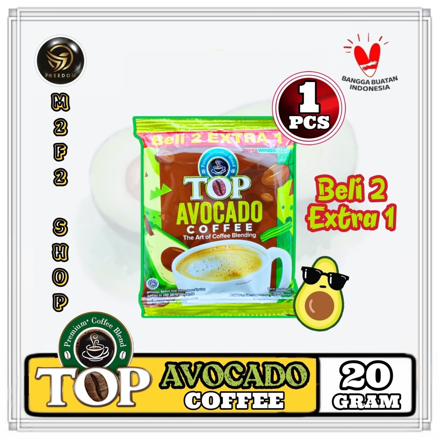 

TOP Premium Coffee Blend Avocado | Alpukat Kopi Instant Sachet - 20 gr (Kemasan Satuan)