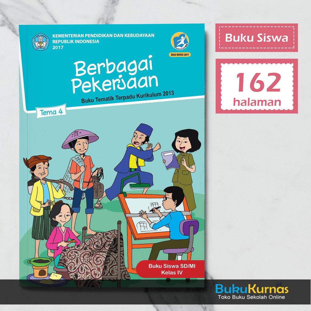 Download Buku Siswa Kelas 4 Tema 4 Berbagai Pekerjaan