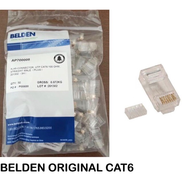 KONEKTOR RJ45 CAT6e BELDEN connector rj