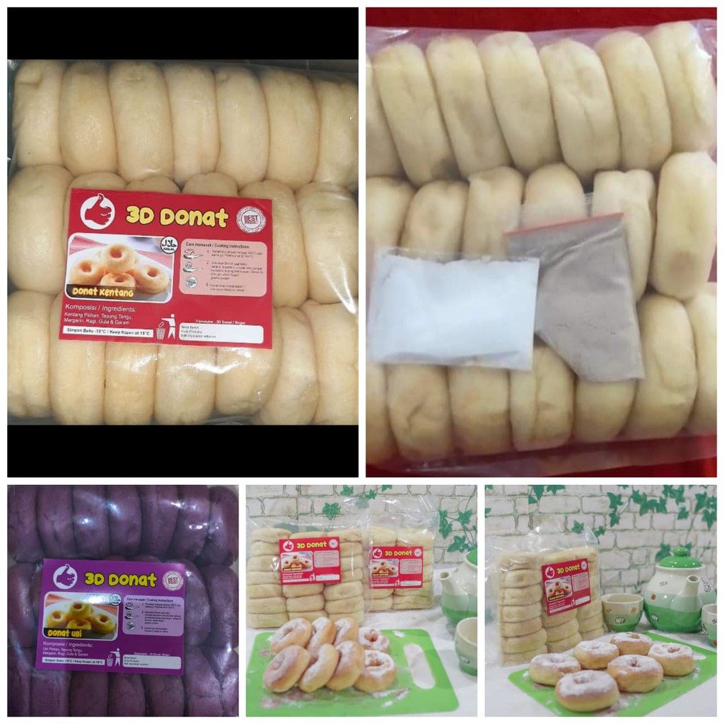 

Donat 3D / Donat Kentang isi 20 / Donat Frozen Empuk