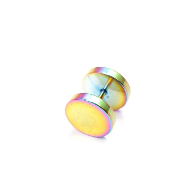 IP-CH Anting Roda Titanium Rainbow / Anting Roda Anti karat  Stainless steel