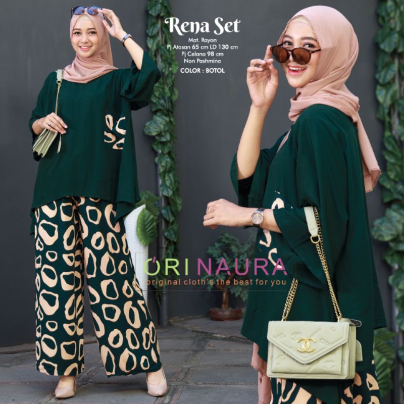 RENA SET BAJU SETELAN PANT BY ORI NAURA