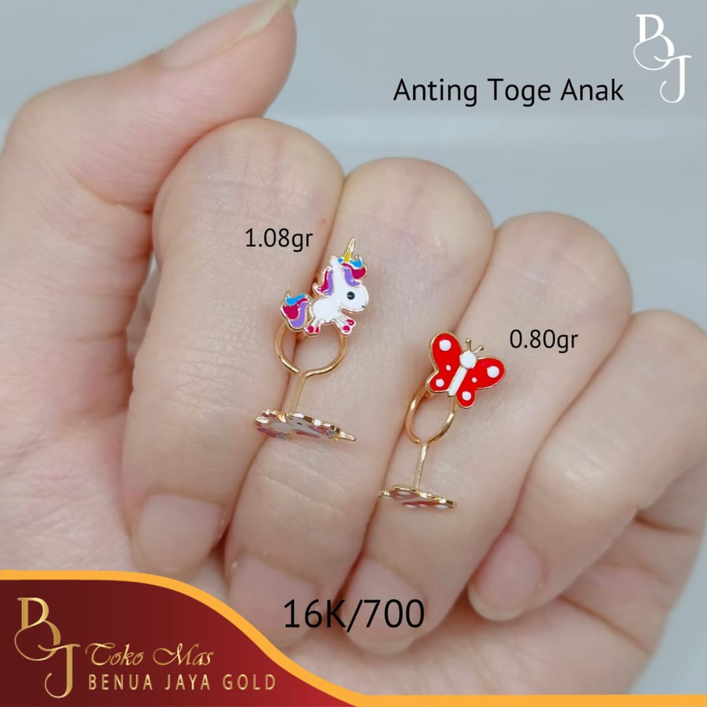 Anting Toge Anak Anak Emas 16K/700