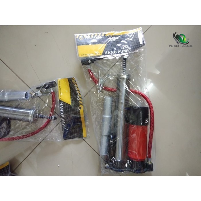 Planet88 - PT88 - Pompa ban sepeda motor mobil bola model tabung meter manual stainless