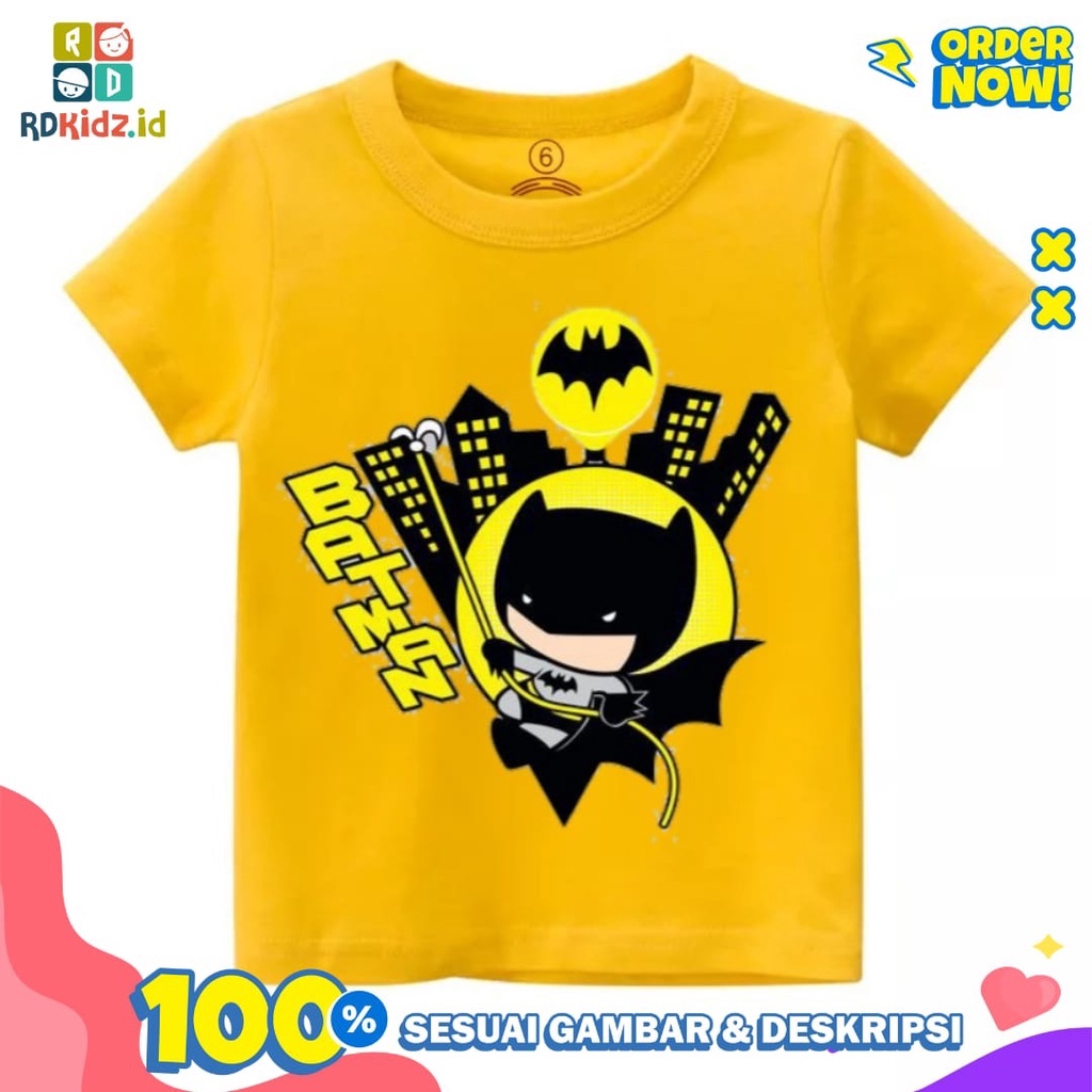 Rdkidzid Atasan Pendek Anak Laki Laki Kaos Anak Laki Laki Motif NEW Batt DTF