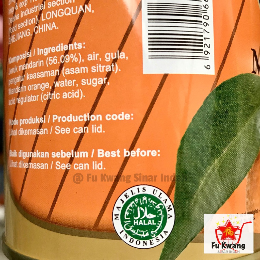 Badhemriki_ Wilmond Mandarin Orange / Jeruk Mandarin Kaleng 312 Gram / Jeruk Kaleng / Jeruk Kalengan