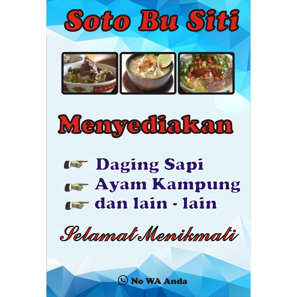 

STIKER/LABEL/PLANG CUSTOM NAMA TOKO + DAFTAR MENU