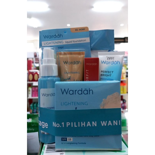 Wardah Lightening Paket Hemat isi 6produk
