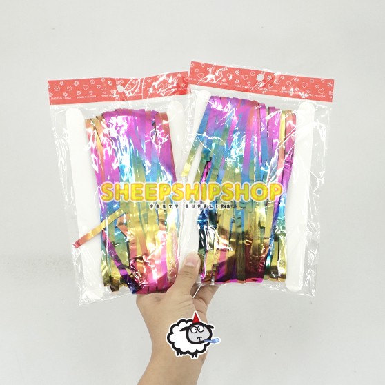 PAKET BALON WARNA WARNI 1 Set Huruf Happy Birthday Balon Led Warna Warni Backdrop Rumbai Metalik