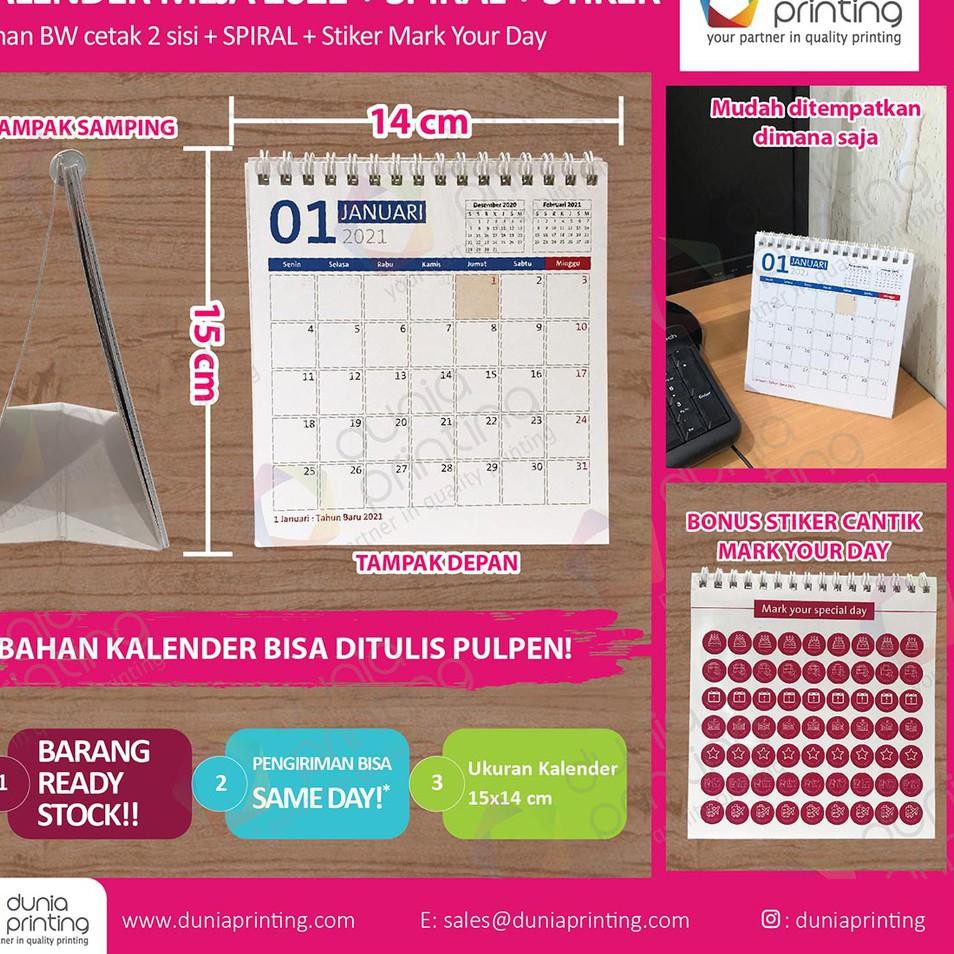 

Ready stock YRA Kalendar Meja - Calendar Meja 2021 Spiral SL Bestseller￣
