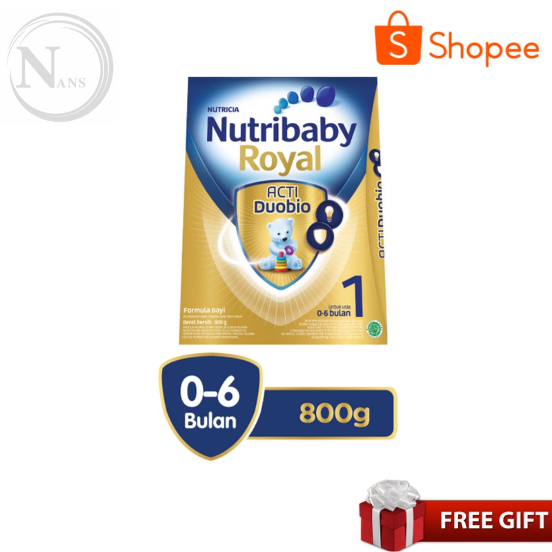 

Nutricia Nutribaby Royal Acti Duobio+ 1 800gr - Susu Formula Bayi 0- 6 Bulan