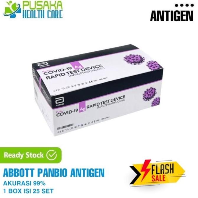 READY STOCK ABBOTT PANBIO ANTIGEN NASO SWAB TEST 1 BOX ISI 25 SET SDFHG5646