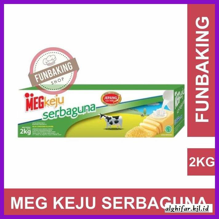 

Ujekujek- Funbaking - Keju Meg Cheddar Serbaguna 2 Kg Cheese -Original.