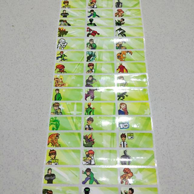 

Label Nama Ben 10 Ukuran M