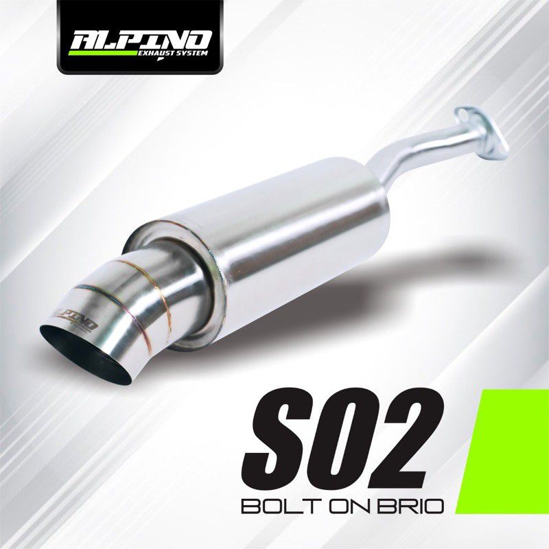 knalpot Bolton Honda Brio muffler alpino exhaust S02 polos