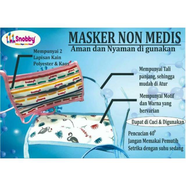 Snobby Masker Kain Non Medis Dua Lapis