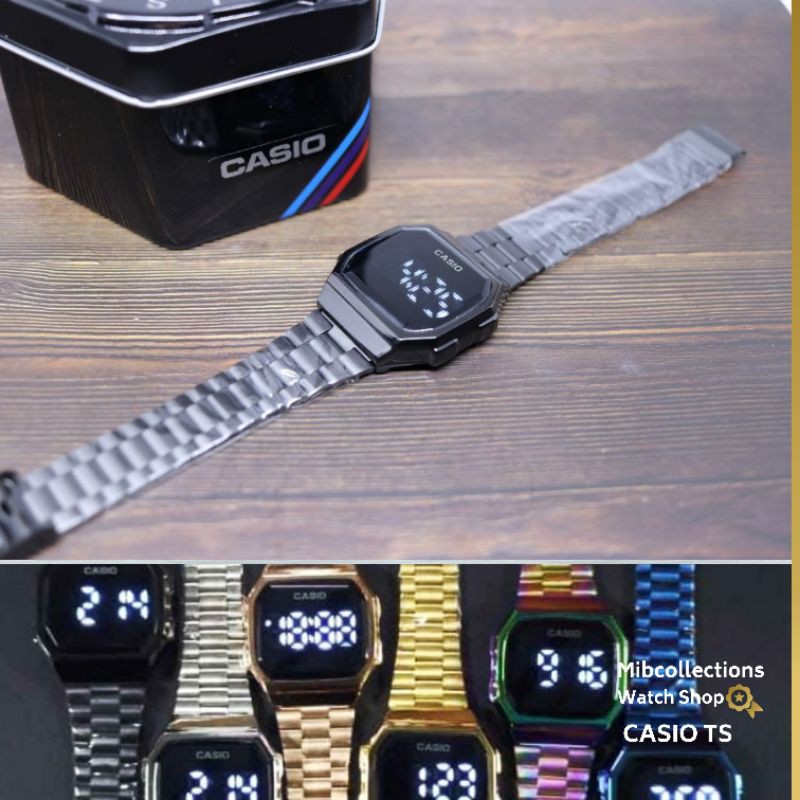 Jam Tangan Digital CASIO Touch Screen Stainless Stell Include Box Full Set | jam digital casio