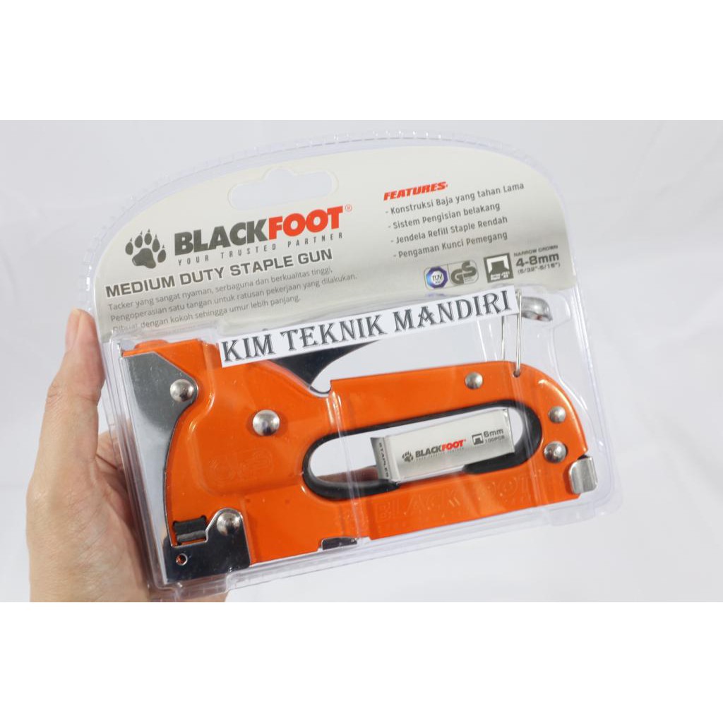 

8MM BLACKFOOT STAPLE GUN 8MM Staple Gun 4-8mm BLACKFOOT BERKUALITAS TOP