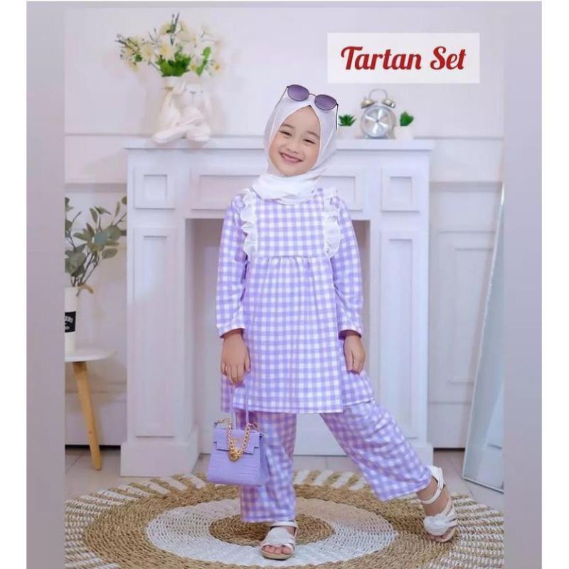 Setelan tunik murah  anak perempuan(tanpa jilbab)