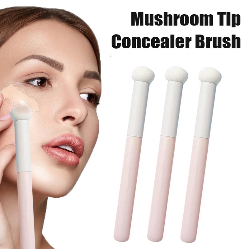 1pc Brush Spons Makeup Bentuk Jamur Untuk Concealer / Foundation