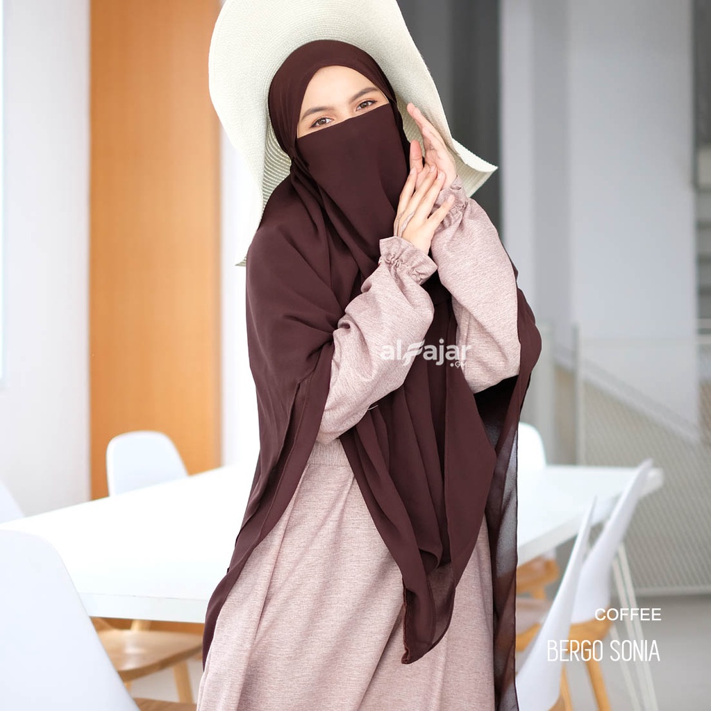 Bergo Tumpuk Dua Layer Sonia by Alfajar Free Cadar
