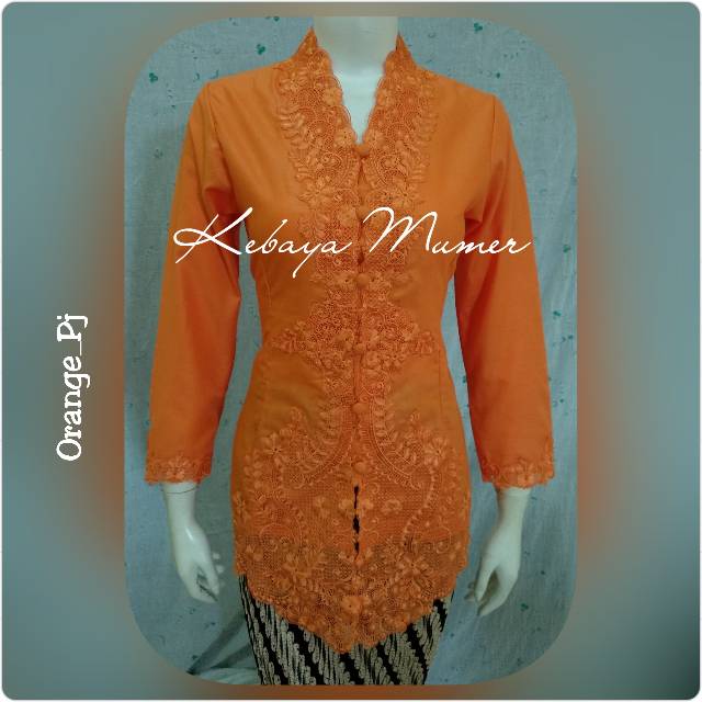 Kebaya Encim Murah. Kebaya Bordir. Kebaya orange. Kebaya Lengan Panjang.Kebaya 3/4. Kebaya Merah. Orange. Kebaya Coklat. Kebaya Abu abu